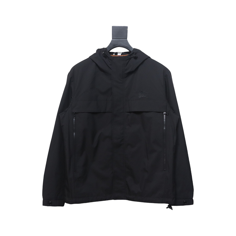 Burberry Fake chest pocket embroidered war horse plus cotton hooded jacket