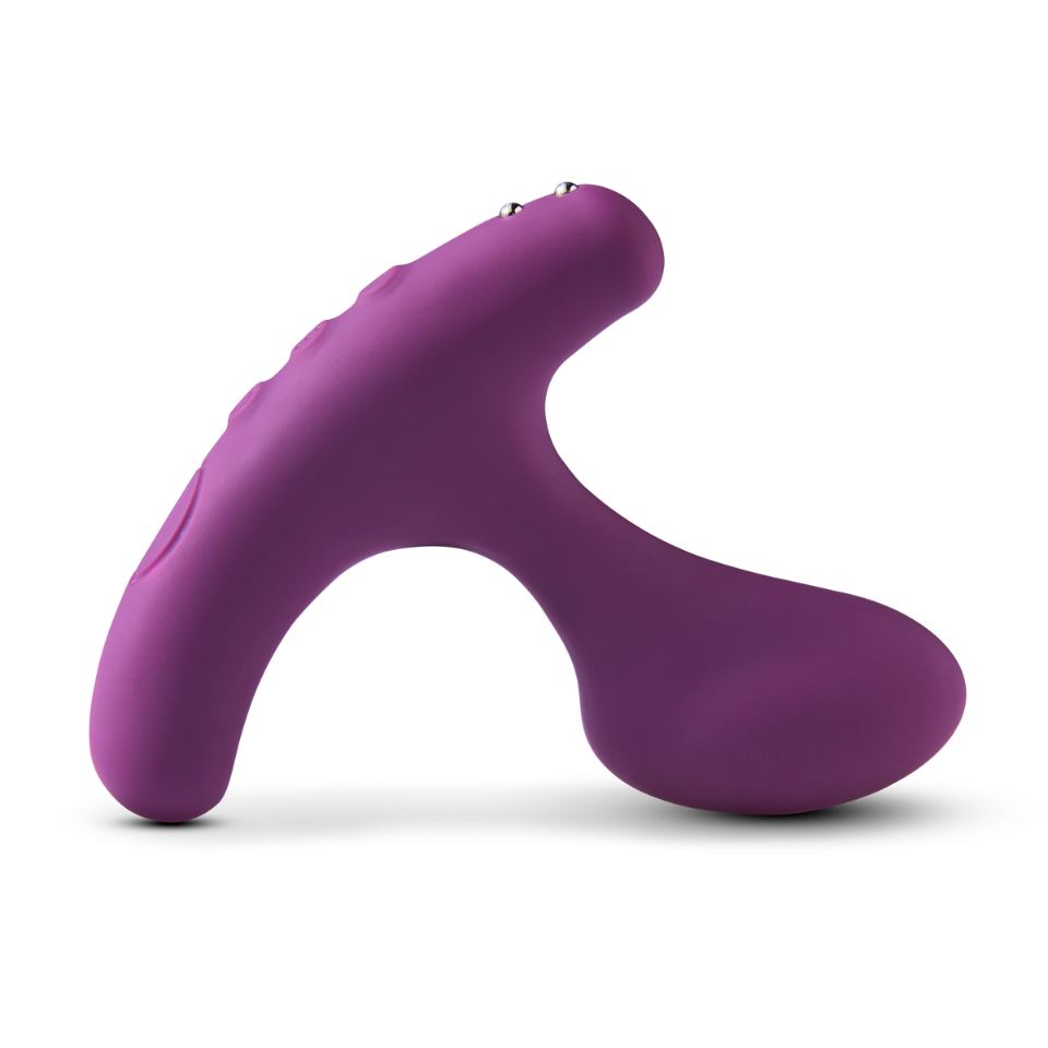 Tilt Dual Warming Vibro Plug - Plum