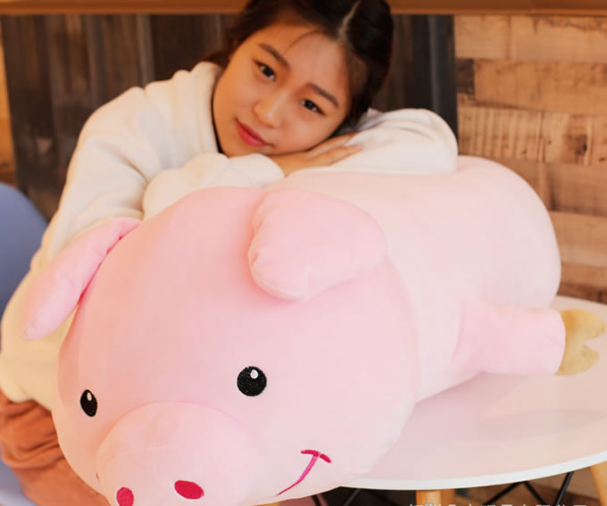 Plush toy-papa cartoon pig doll
