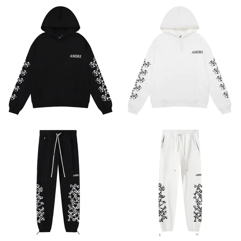 Amiri Skull and Cross Arm Print Hoodie & Sweatpant Set CX92199319