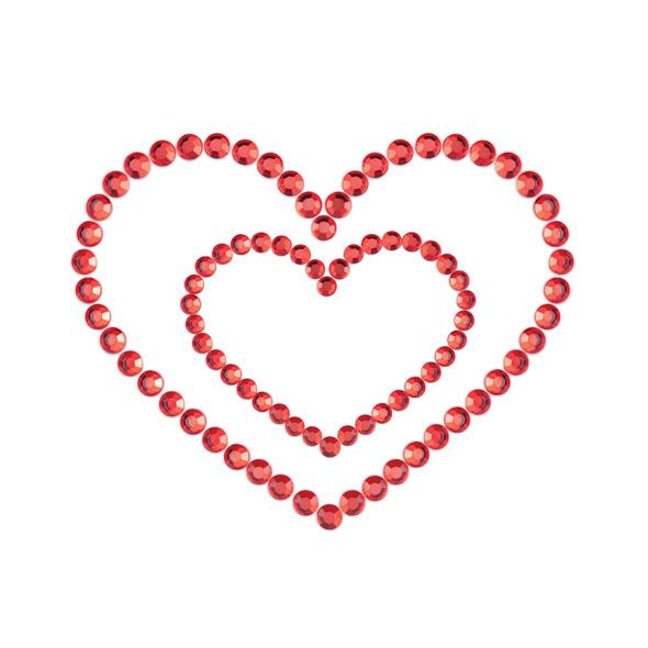 Mimi Heart Nipple Covers - Red