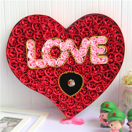 100 love rings red