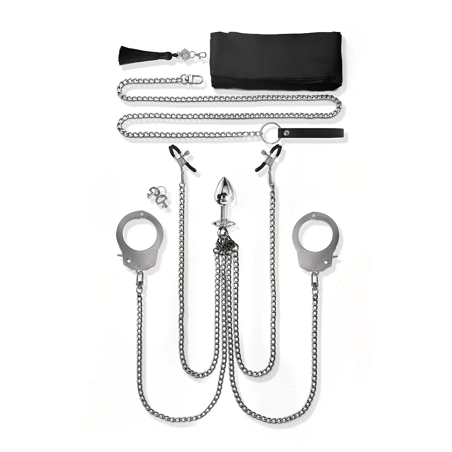 Interchangeable 8 Pcs Bondage Kit