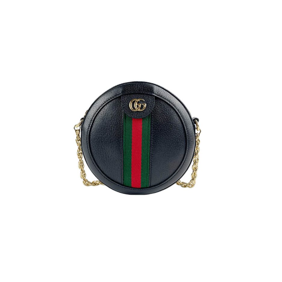 Ophidia GG mini round shoulder bag