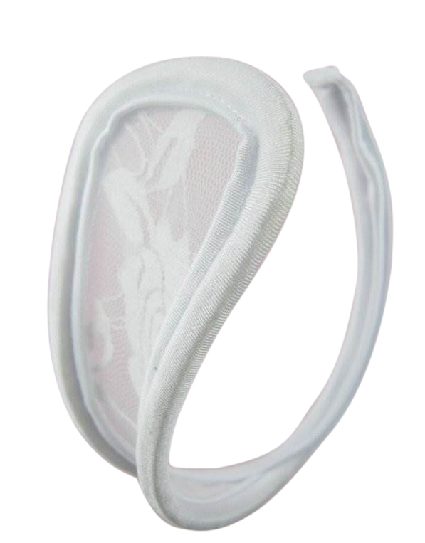 Lace C-String - White