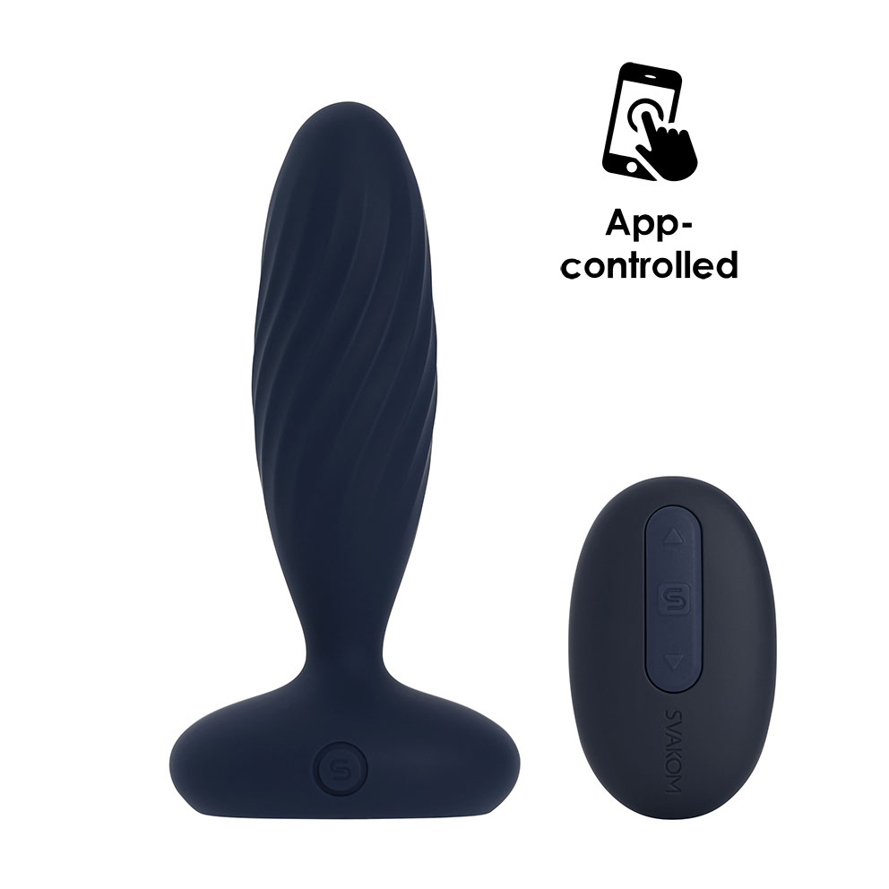 Jordan APP Thrusting Anal Vibrator - Navy Blue
