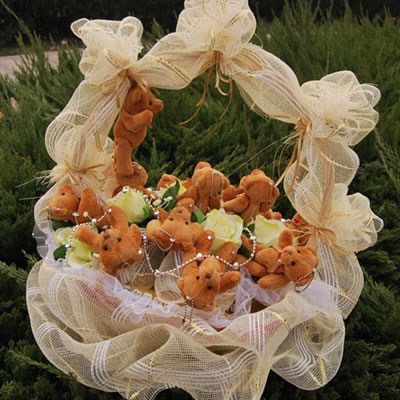 Cartoon bouquet - also stay together