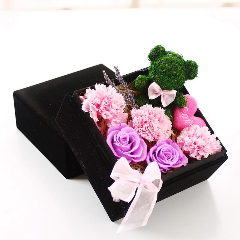 Preservation of flowers-between flowers and plants