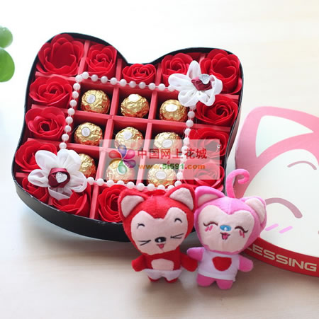 Soap Flowers The heart that never deteriorates