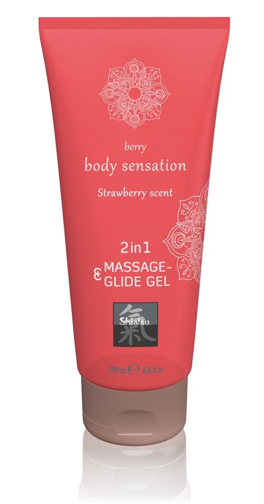 Massage & Glide Gel 2in1 Strawberry - 200ml