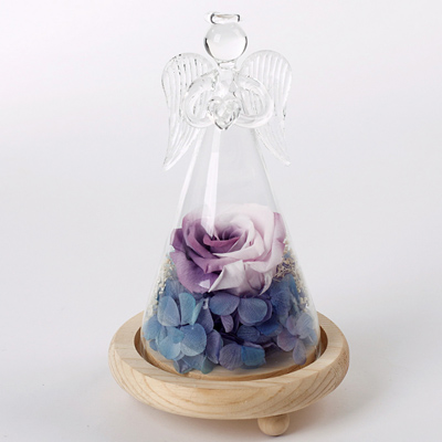 Angel Bottle Purple Powder Gradient