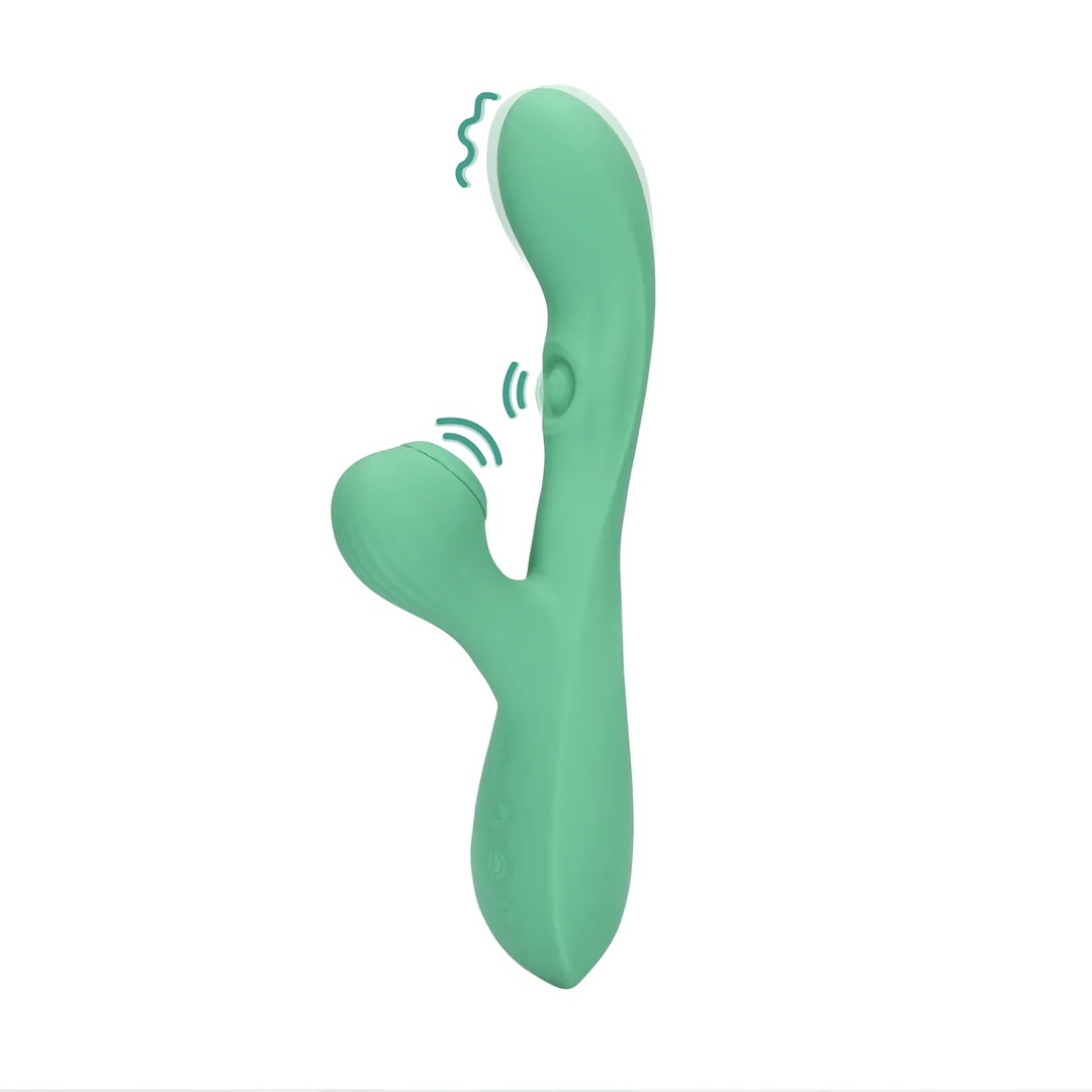 Flickering Rabbit Vibrator - Green