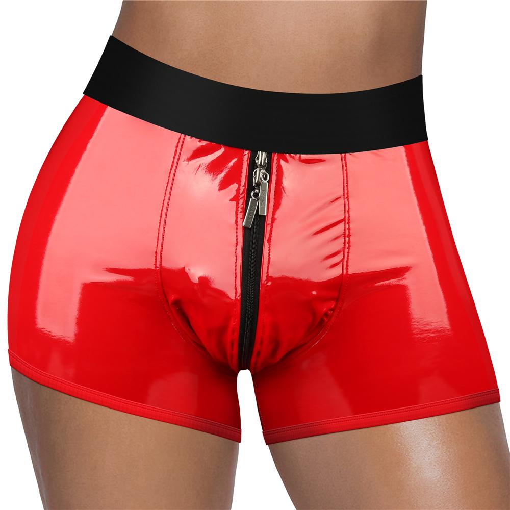 Chic Strap-On Shorts - Red - S/M
