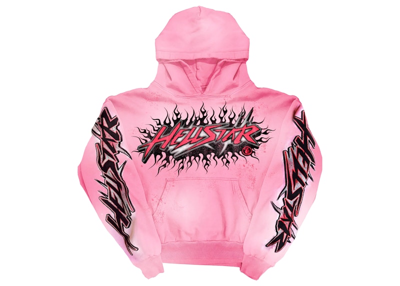 Hellstar Brainwashed Without Brain HoodiePink FW23