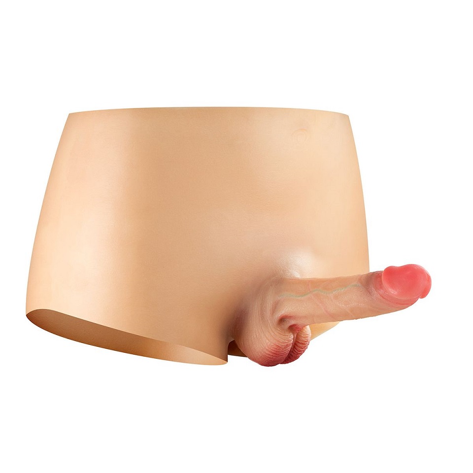 Realistic Dildo Suit - Flesh - S/M