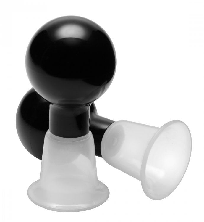 See Thru Nipple Enlarger Pumps - Black
