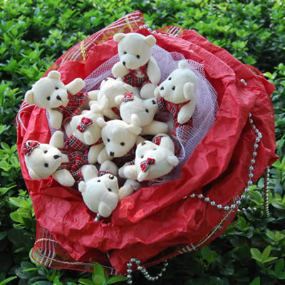 Cartoon bouquet - Heart belongs