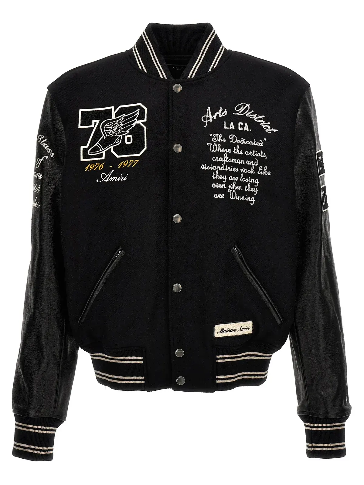 Amiri Logo Embroidered Bomber Jacket