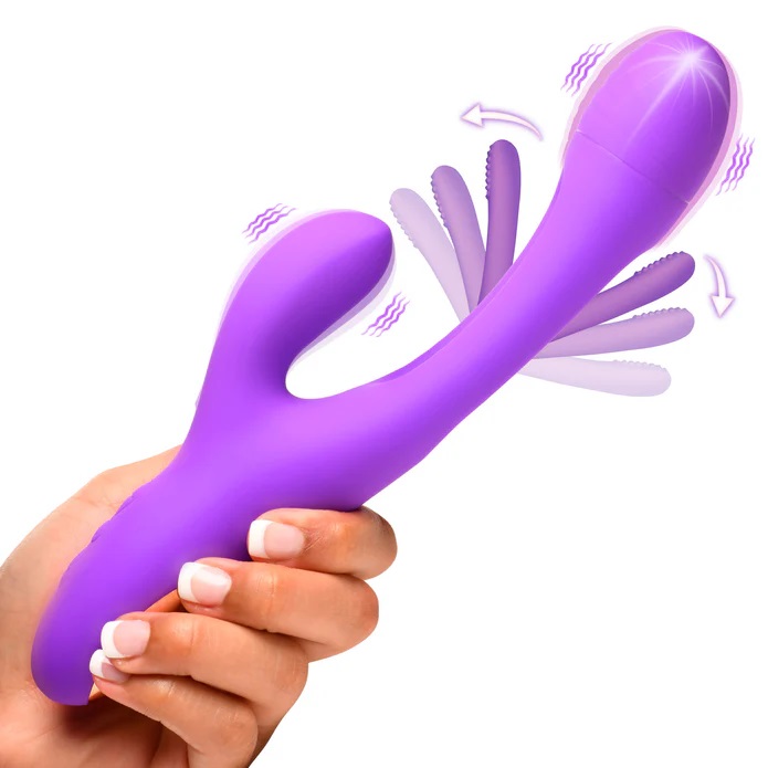 Tri-Flick Rabbit Vibe - Purple