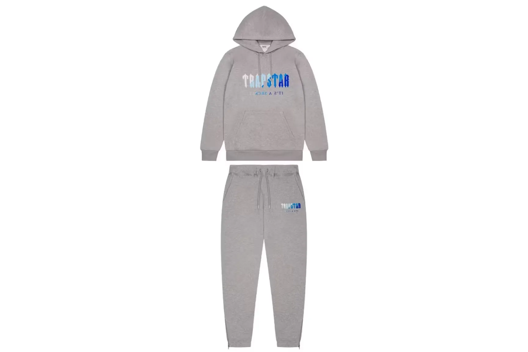 Trapstar Chenille Decoded Hoodie Tracksuit Grey Ice Flavours 2.0 Edition