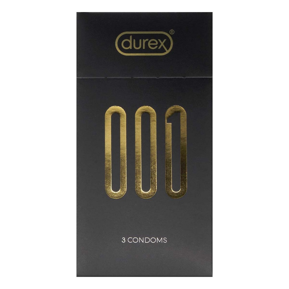 001 PU Condoms 3's Pack