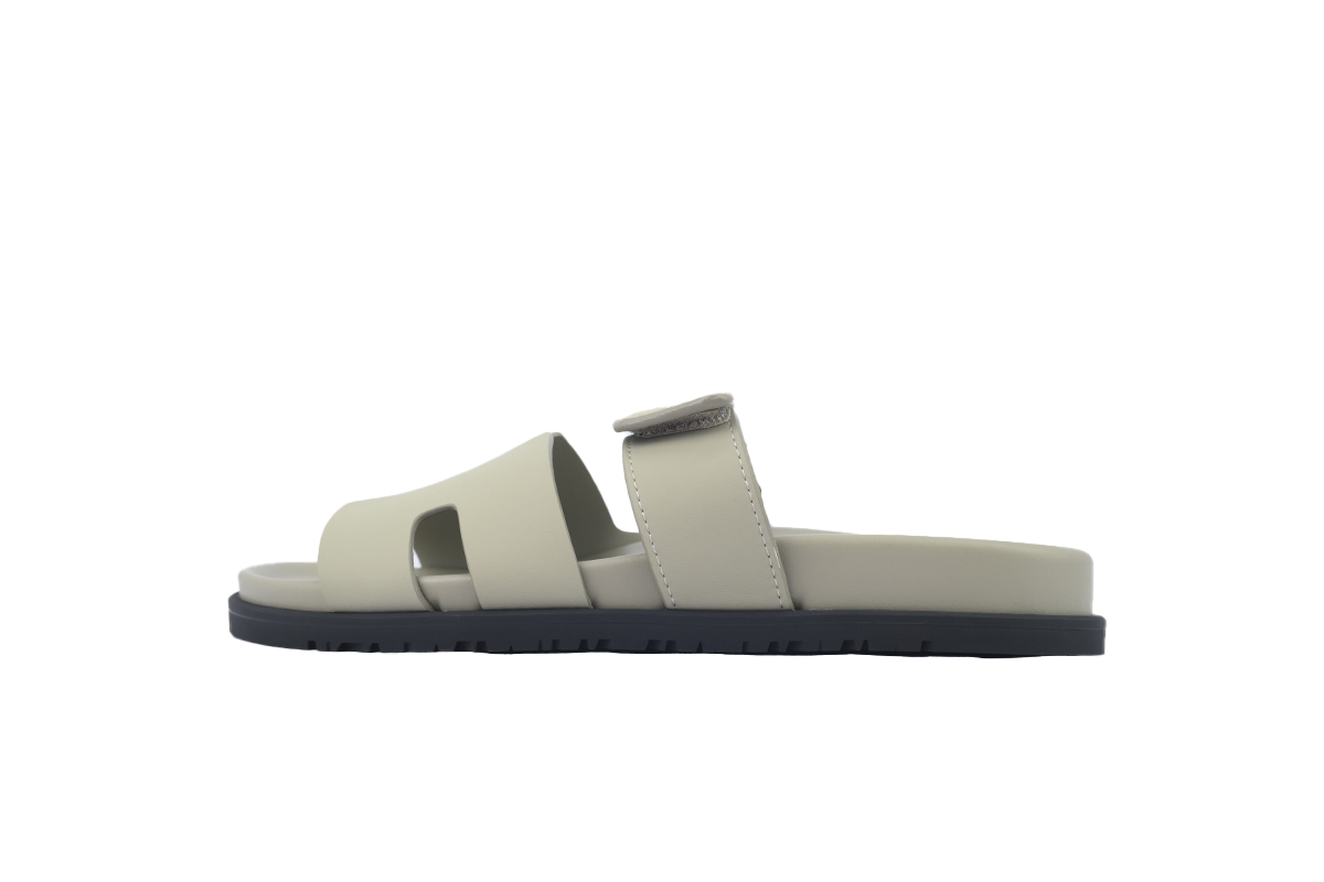 Hermes Khaki flip flops