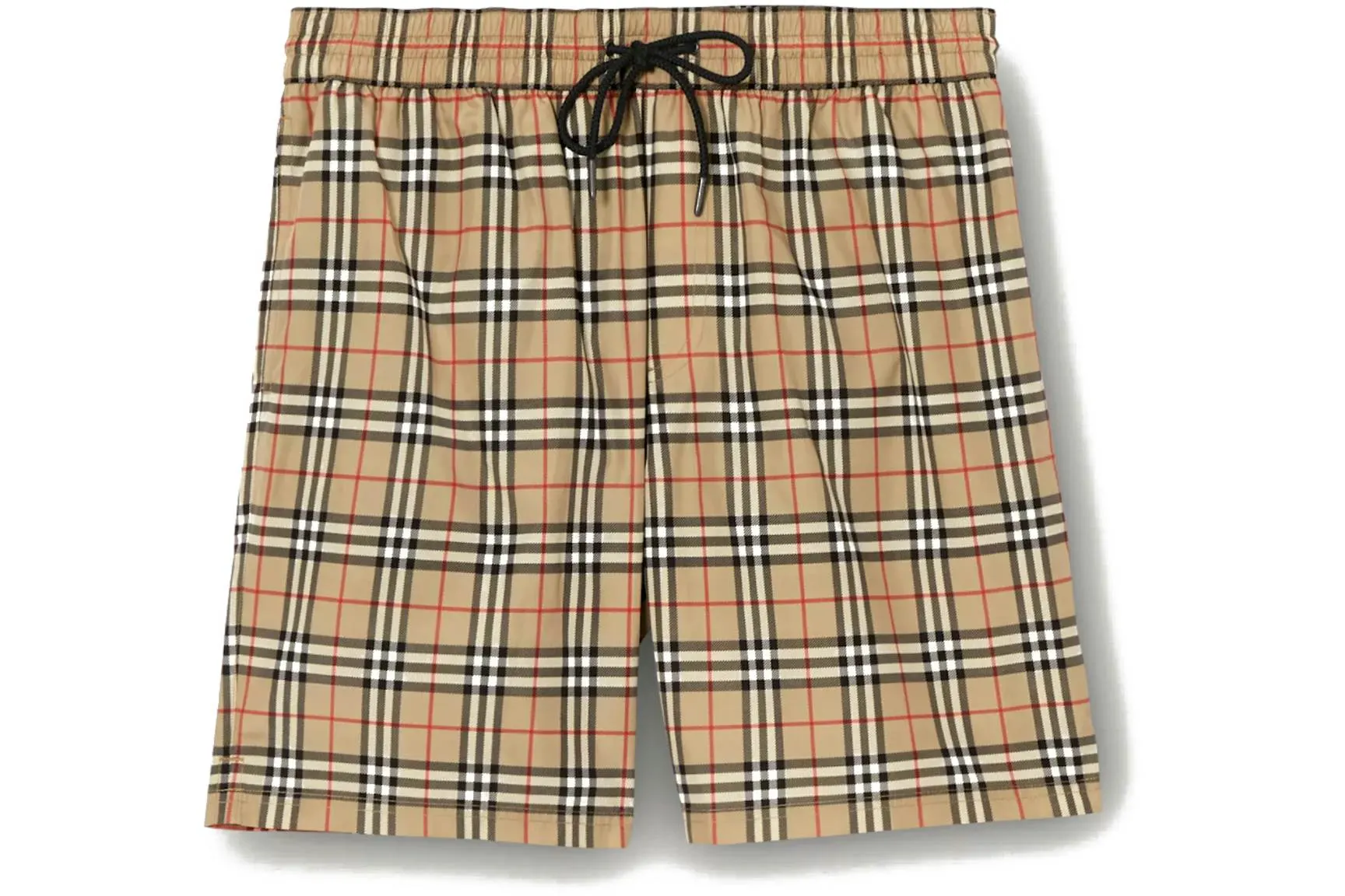 Burberry Check Drawcord Swim Shorts Archive Beige