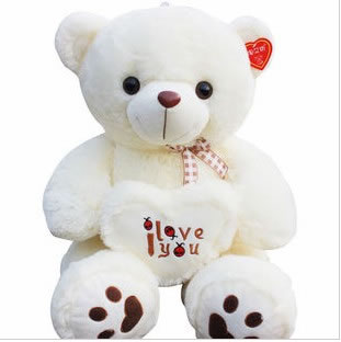 Plush teddy bear-heart bear