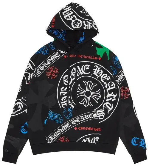 Chrome Hearts Stencil Hoodie Black