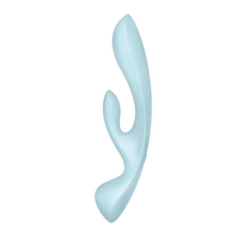 Triple Oh Rabbit Vibrator - Light Blue