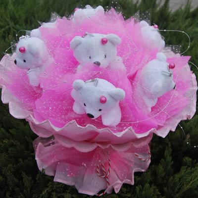 Cartoon bouquet-Pearl Bear