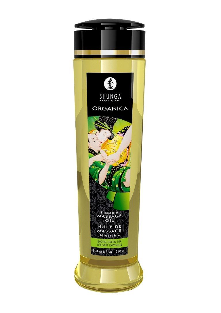 Organica Kissable Massage Oil Green Tea - 240ml