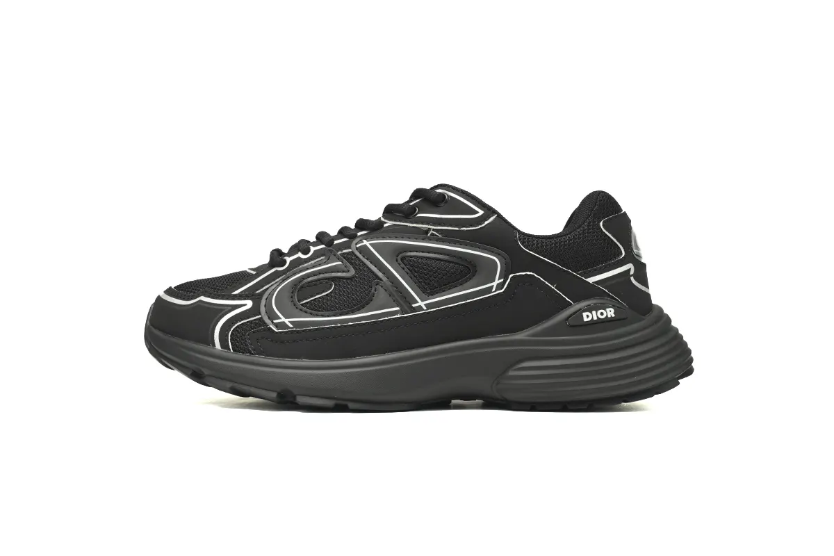 Dior Light Grey 'B30' Sneakers Black 3SN279ZND-H900