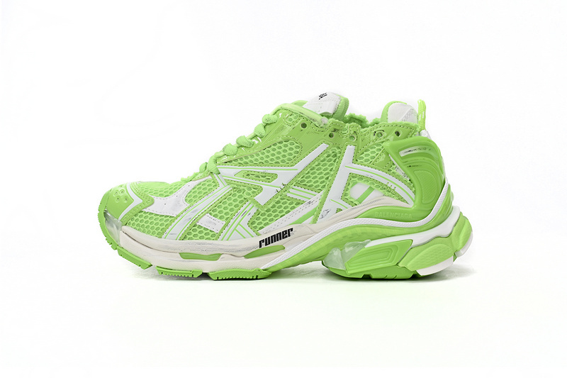 Balenciaga Runner White Green  677402 W3RBM 3590