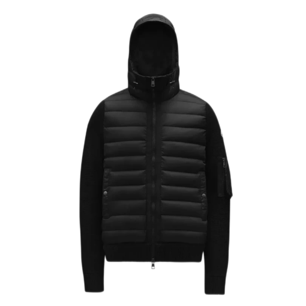 MONCLER Sweaters & Cardigans Padded Wool Hoodie