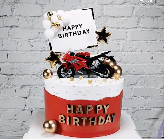 Single-layer car cake A model