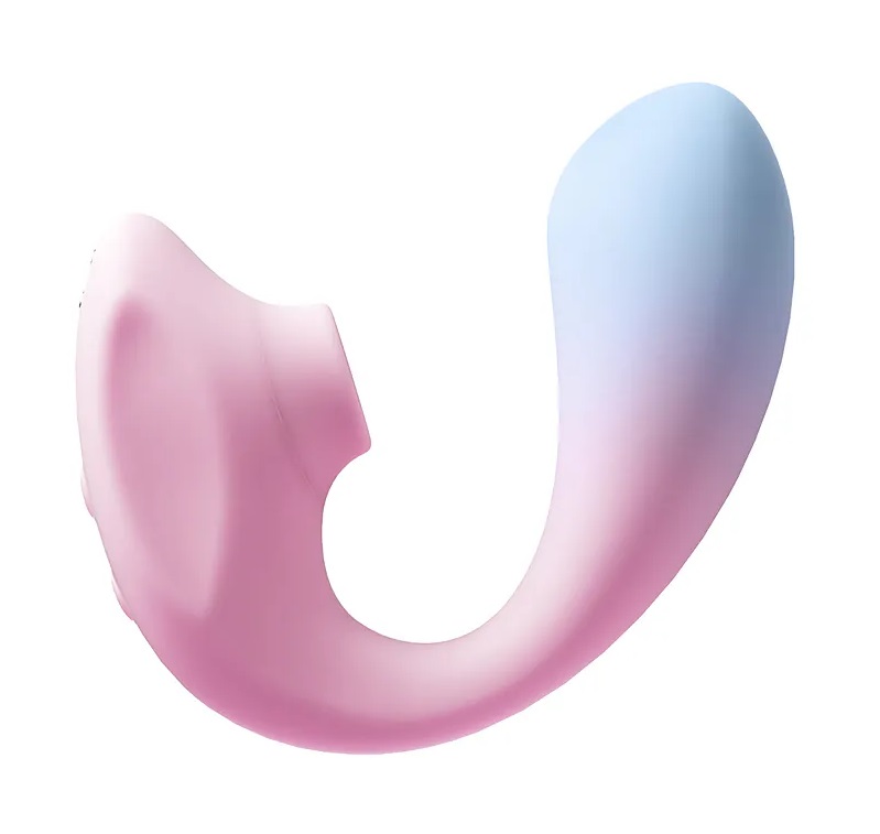 Apus Curve Sucking Vibrator - Pink