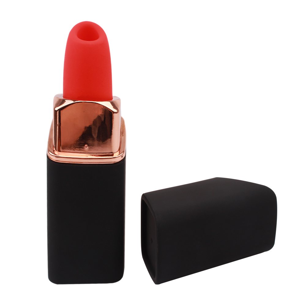 Erotism Lipstick Vibrator - Black