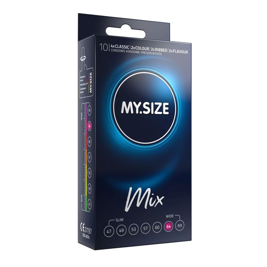 Mix Condoms 64mm 10's Pack