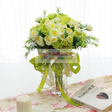 Simulated Flowers Holding Flowers Love Time