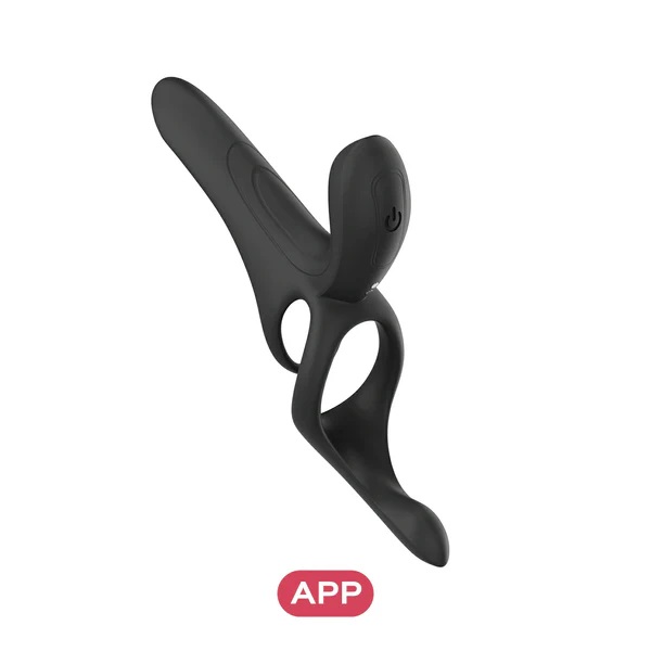 Pleasure Pivot App Couples Vibrator - Black