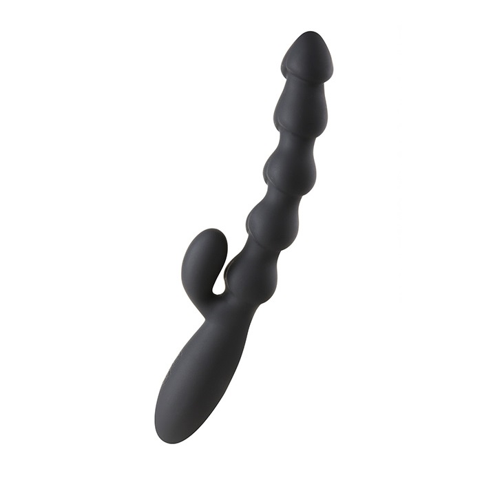Swagger Bead Rabbit Vibrator - Black