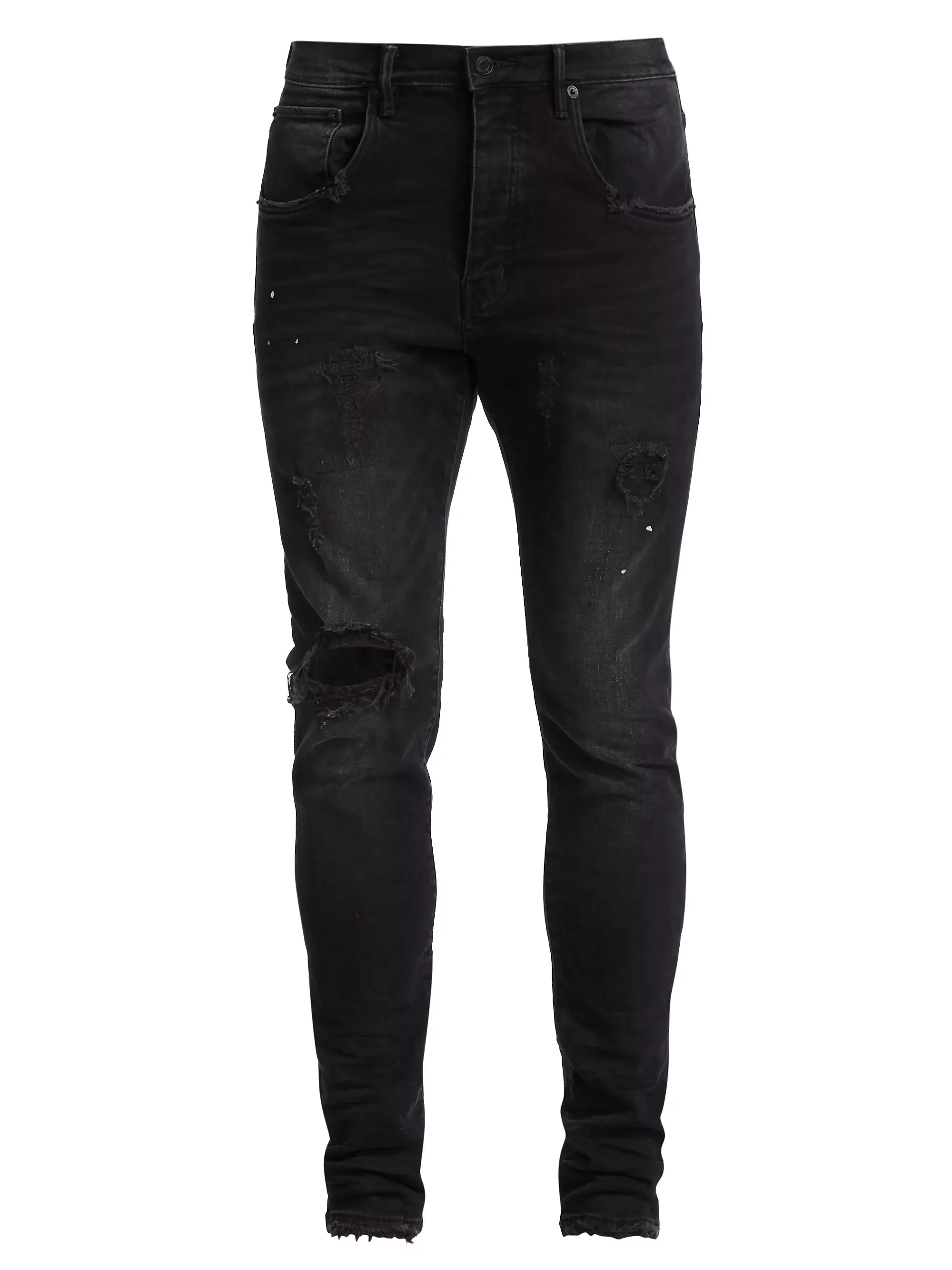 Purple Brand Over Spray Slim-Fit Jeans P002