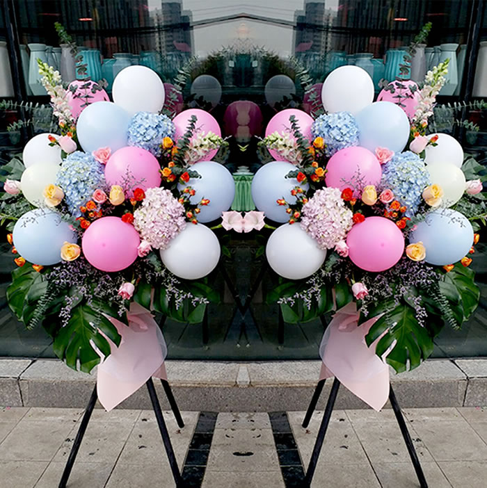 Internet celebrity balloon flower basket B model (single price)