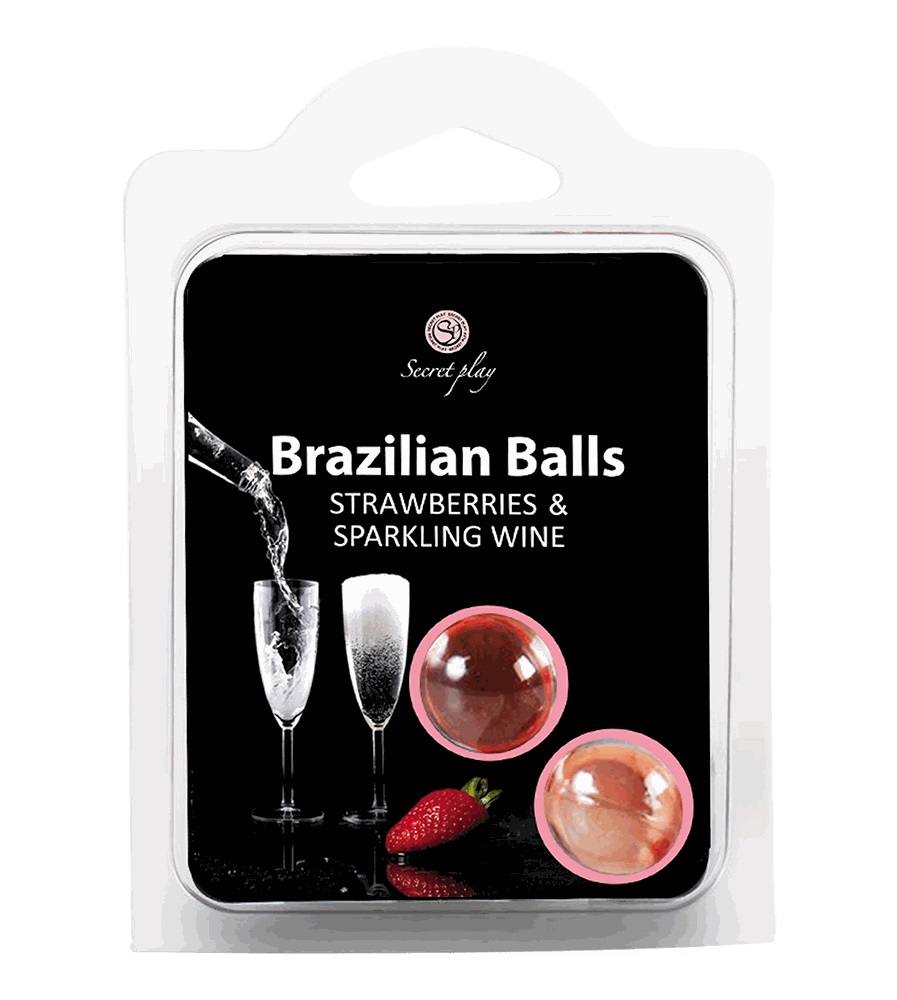 Brazilian Balls Oil Set - Strawberry & Wine