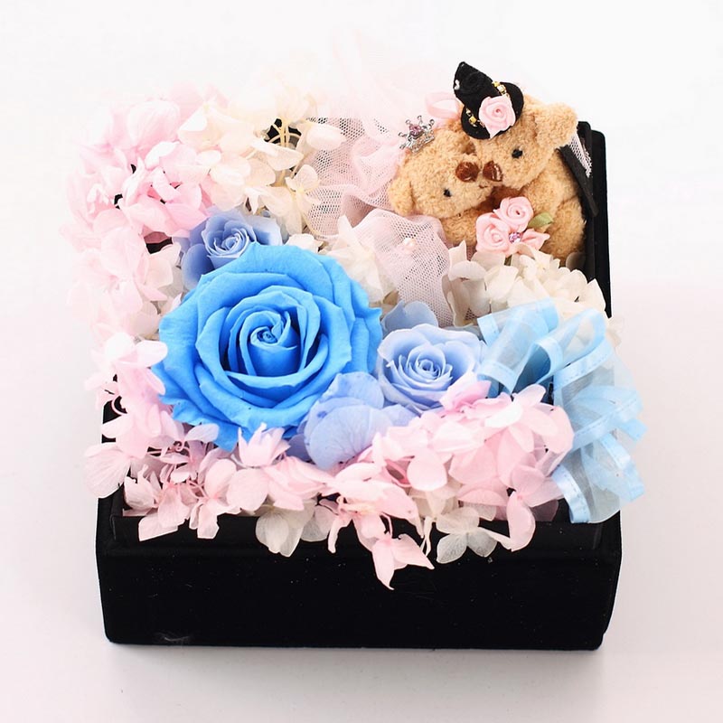 Preserve flowers - Love does not explain Blue Rose