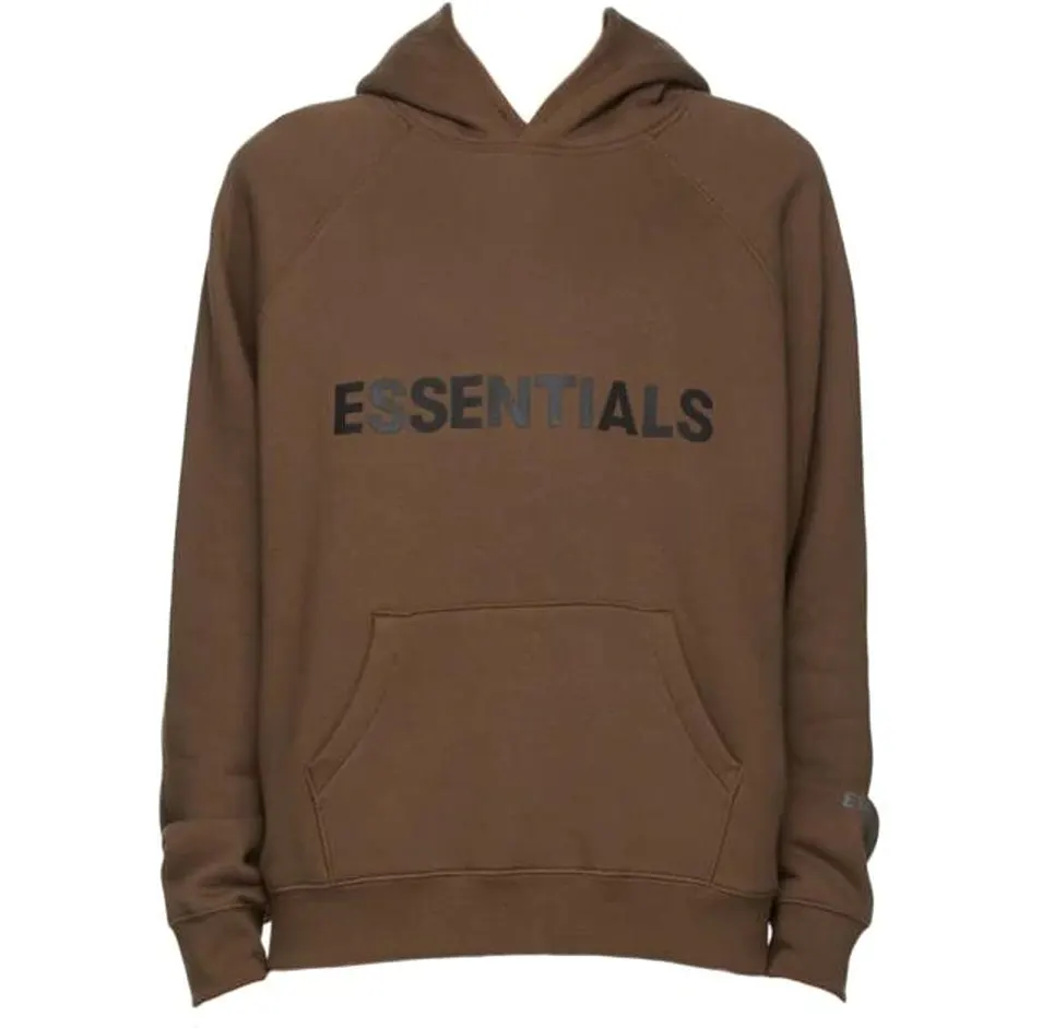 Fear of God Essentials x SSENSE Pullover Hoodie Applique Logo Rain Drum