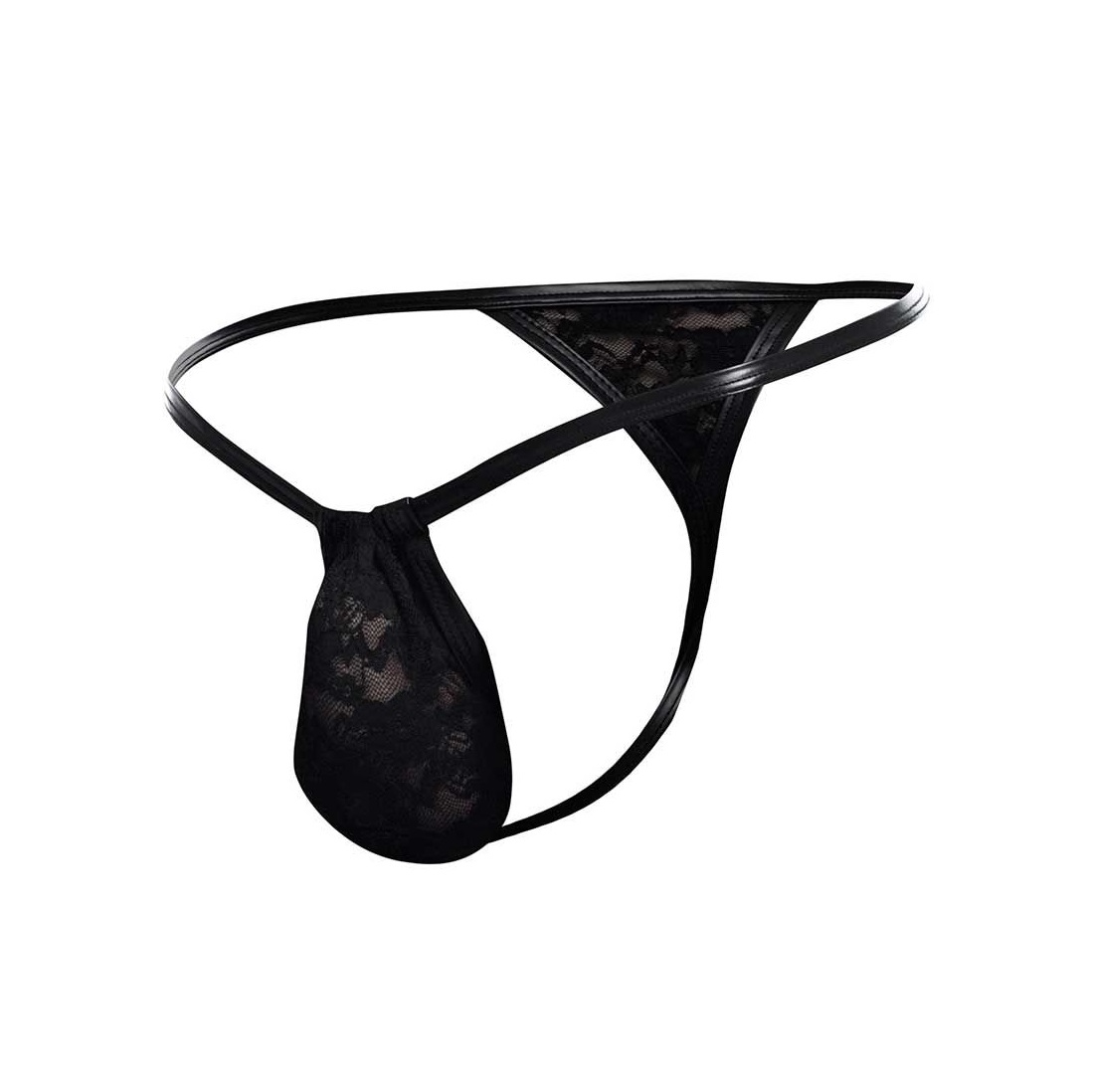 Lace G-String - Black - S/M