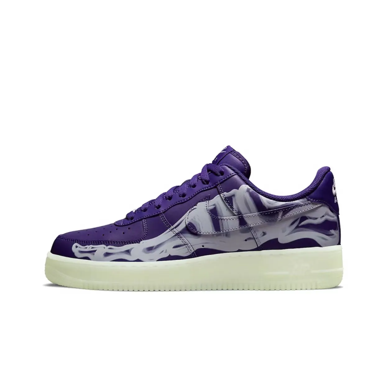 Nike Air Force 1 Low ’07 QS Purple Skeleton Halloween CU8067-500