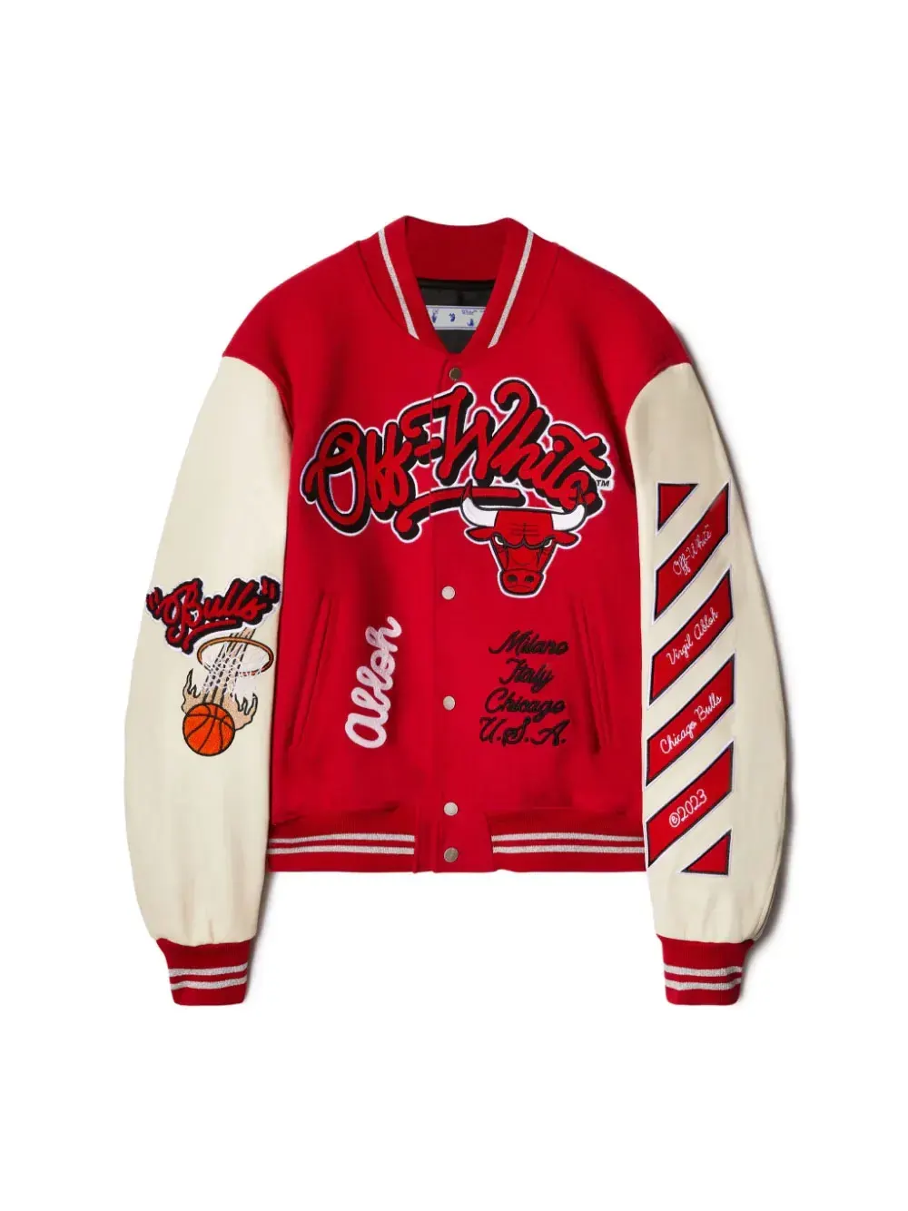 OFF WHITE S012 bull joint style jacket